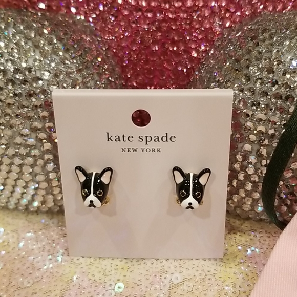 💖HOST PICK💖 Kate Spade French Bulldog Earrings - Picture 2 of 8